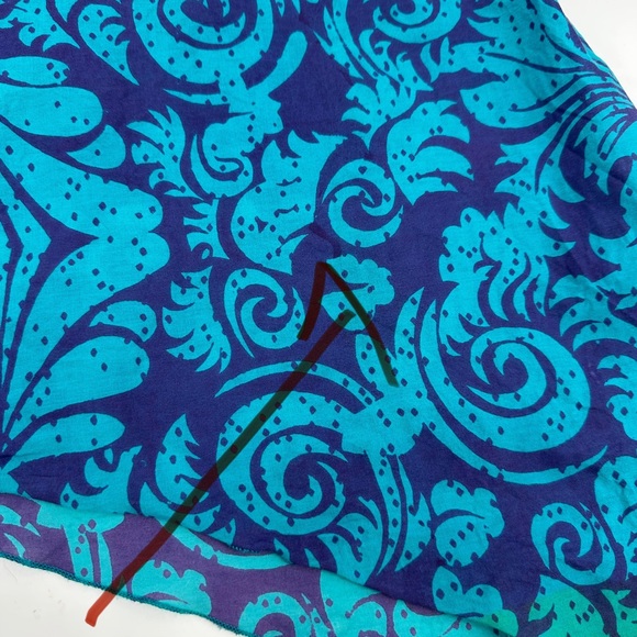 APOLLO Dress Womens S Midi Maxi Asymmetrical Hem Boho Colorful Hippie Lined READ - Picture 9 of 13